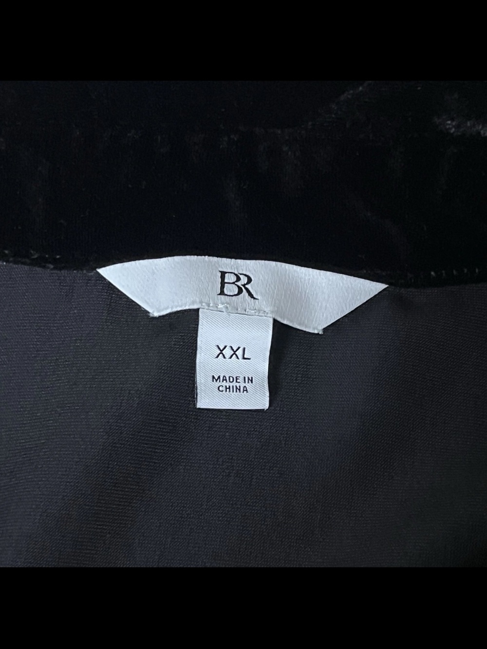 Banana Republic Black Velvet Tunic Blouse XXL Goth Whimsy Dark Coquette - Picture 9 of 11